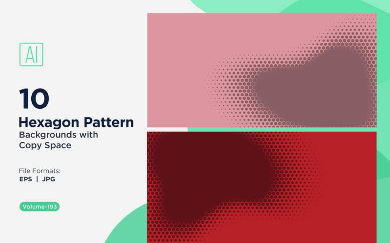 Fondo con patrón hexagonal dinámico para proyectos creativos 193