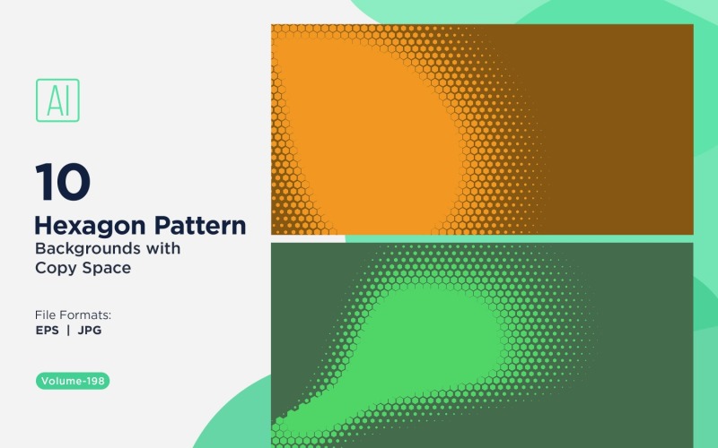 Fondo con patrón hexagonal dinámico para proyectos creativos 198