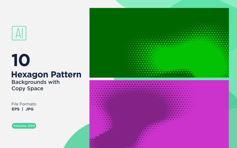 Fondo con patrón hexagonal dinámico para proyectos creativos 200