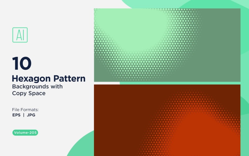 Fondo con patrón hexagonal dinámico para proyectos creativos 204