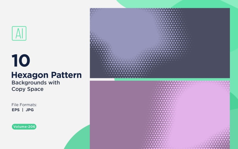 Fondo con patrón hexagonal dinámico para proyectos creativos 205