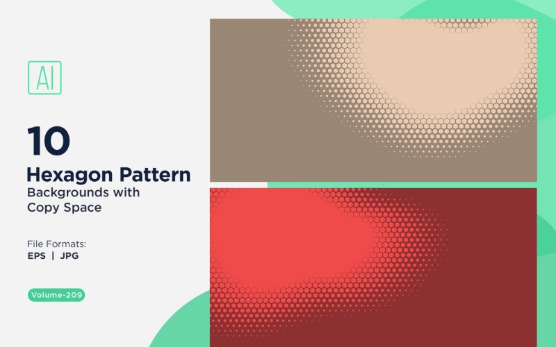 Fondo con patrón hexagonal dinámico para proyectos creativos 209