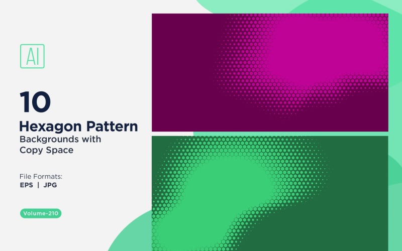 Fondo con patrón hexagonal dinámico para proyectos creativos 210