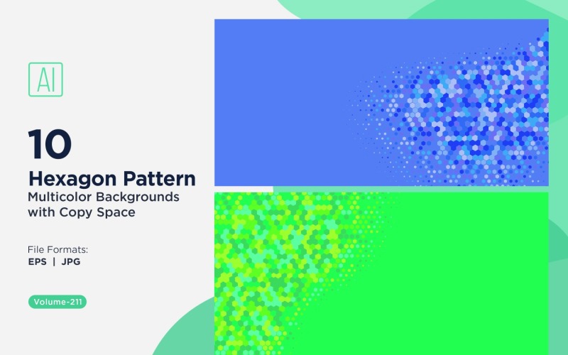 Motif d'abeilles vibrant en plusieurs couleurs et tailles 211