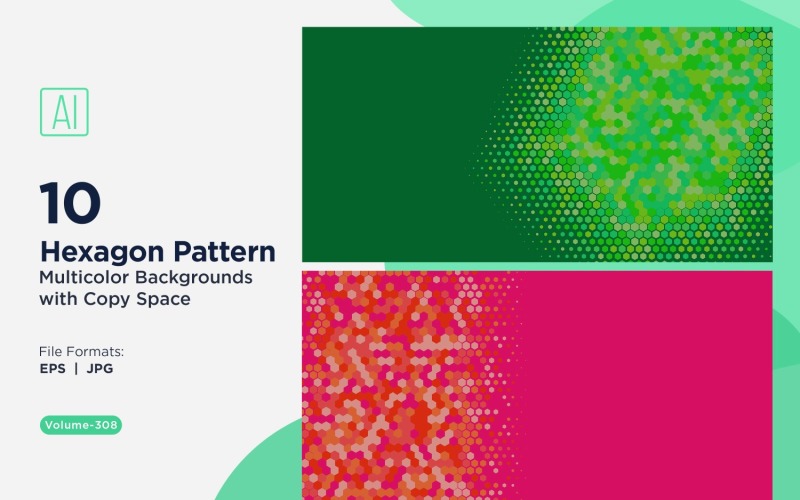 Fondo con estampado de abejas melíferas vibrantes en varios colores y tamaños 308