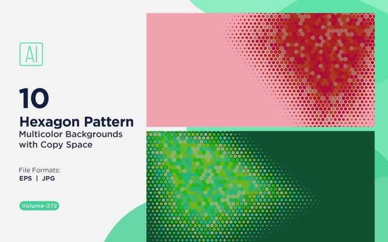 Motif d'abeilles vibrant en plusieurs couleurs et tailles 272