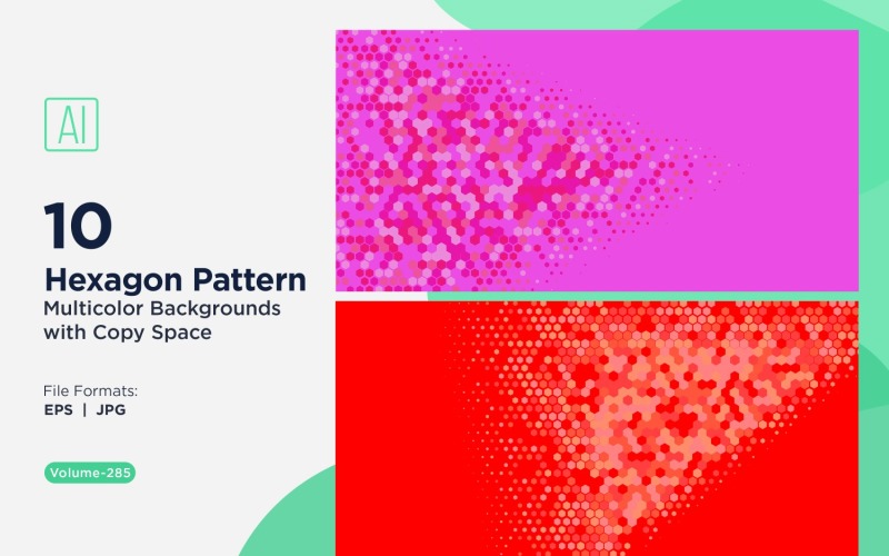 Motif d'abeilles vibrant en plusieurs couleurs et tailles 285