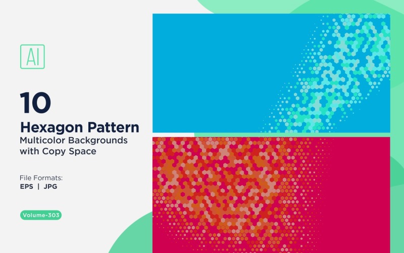 Motif d'abeilles vibrant en plusieurs couleurs et tailles 303