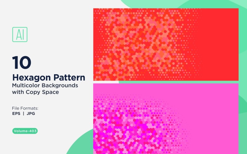 Яркий фон с рисунком медоносной пчелы в разных цветах и размерах 403