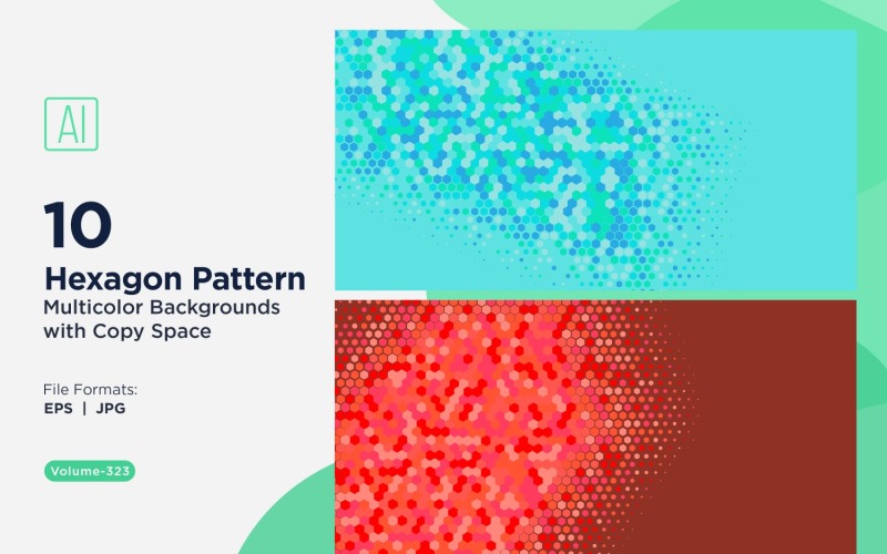 充满活力的蜜蜂图案背景，多种颜色和尺寸 323
