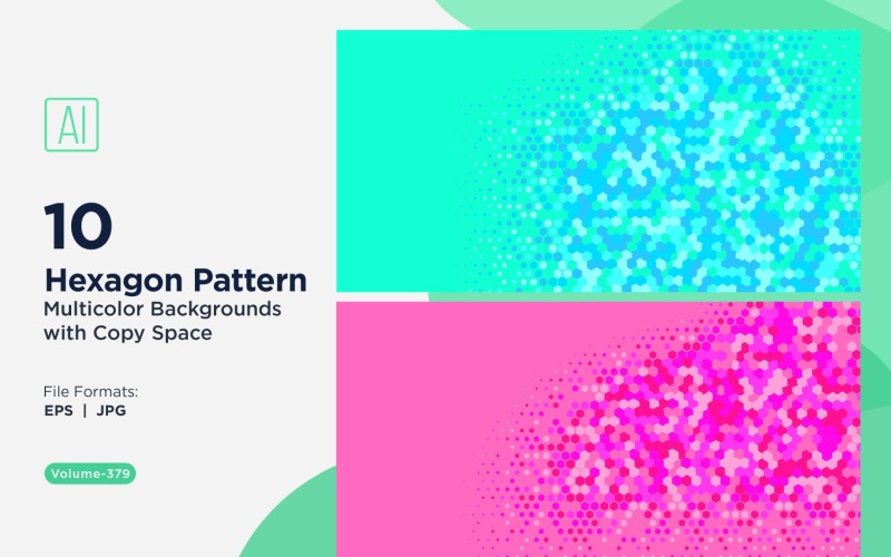 充满活力的蜜蜂图案背景，多种颜色和尺寸 379