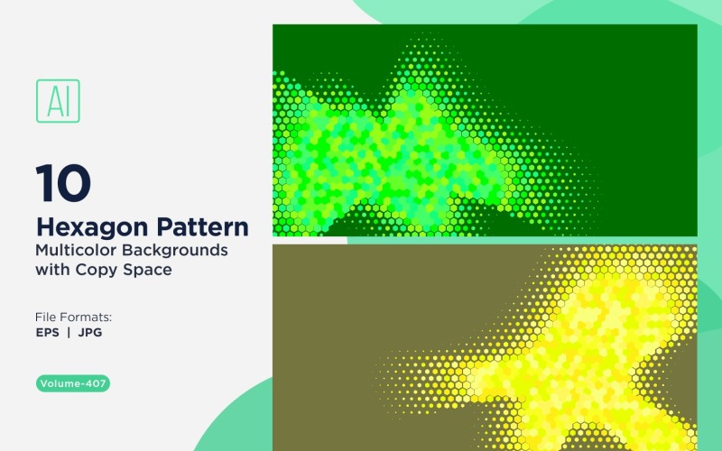 充满活力的蜜蜂图案背景，多种颜色和尺寸 407