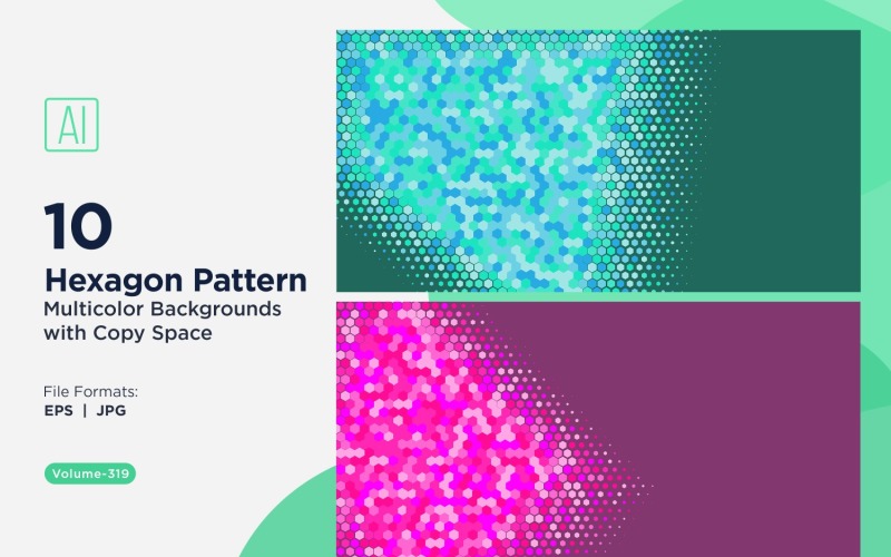 Lebendiger Honigbienen-Musterhintergrund in mehreren Farben und Größen 319