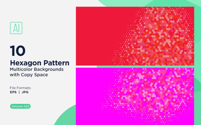 Motif d'abeilles vibrant en plusieurs couleurs et tailles 322