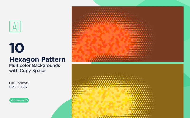 Motif d'abeilles vibrant en plusieurs couleurs et tailles 410