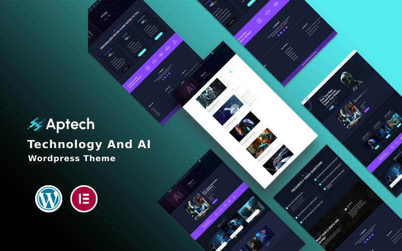 Aptech - Umělá inteligence a technologie téma WordPress
