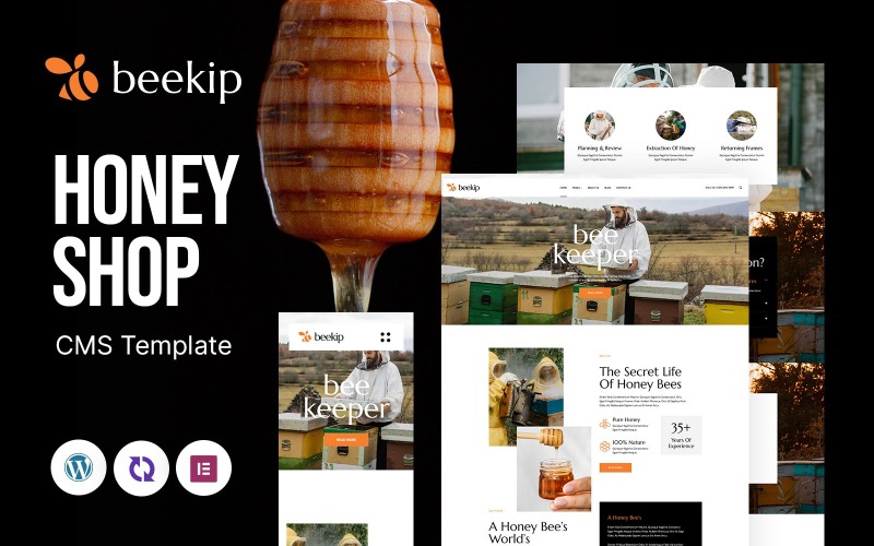 Beekip - Tema WordPress reattivo multiuso per Honey Farm