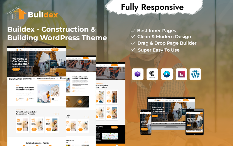 Buildex - WordPress-thema voor bouw en constructie