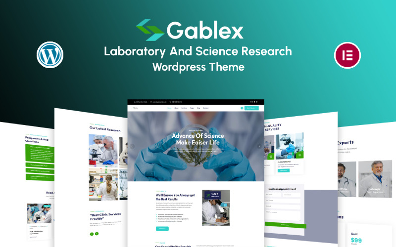 Gablex - Laboratorní a vědecký výzkum Téma