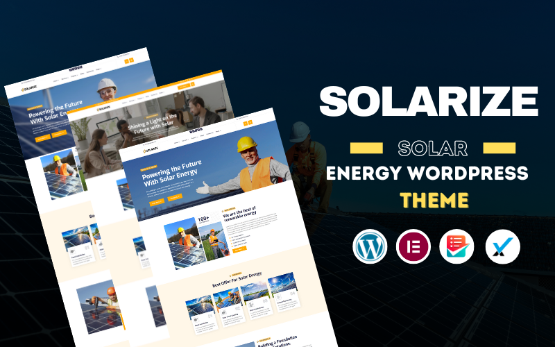 Solarize - Napenergia és megújuló energia Wordpress téma