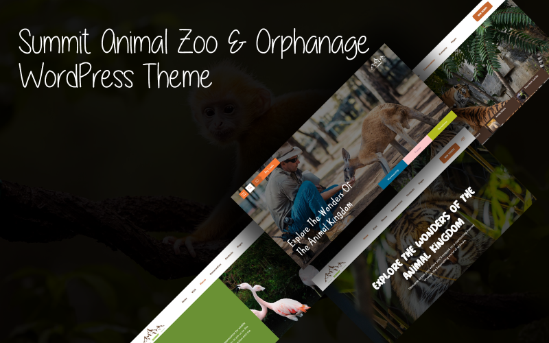 Téma WordPress konference Summit Animal Zoo and Sirotčinec