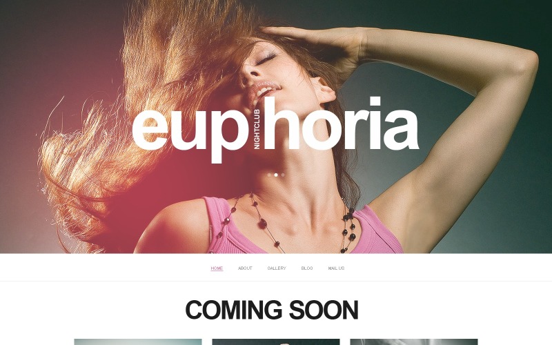 Шаблон адаптивного веб-сайту нічного клубу