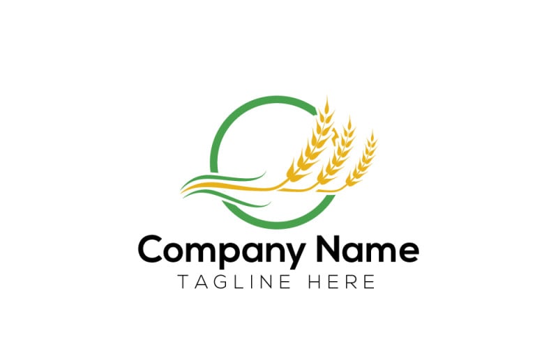 Modèle de conception de logo d'aliments naturels biologiques