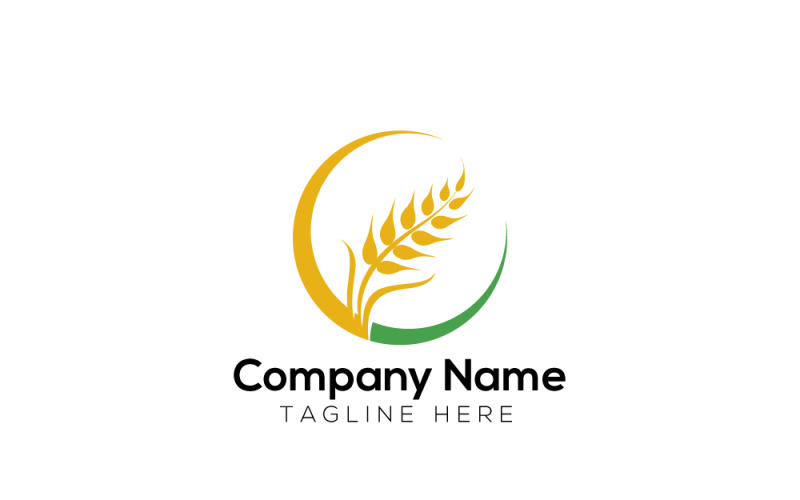 Modelo de design de logotipo de comida natural orgânica 5