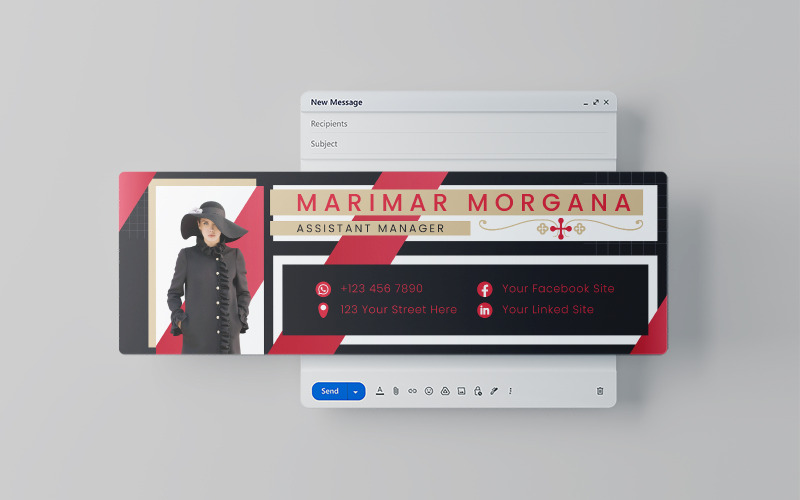 Modello di progettazione della firma e-mail 29