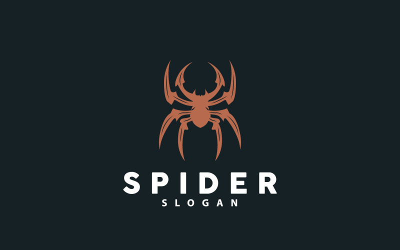 Ragno Logo Insetto Animale Vettore Premium V1