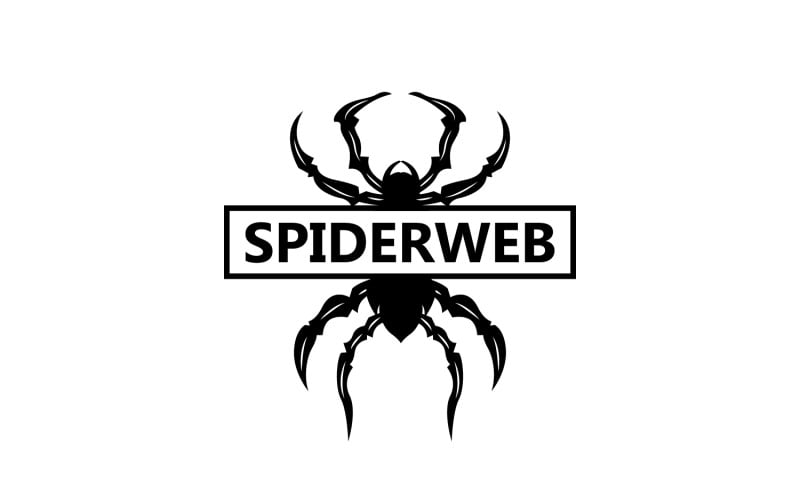 Spider Logo Insect Animal Vector Premium V18