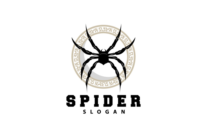 Spinnenlogo Insectendier Vector Premium V16