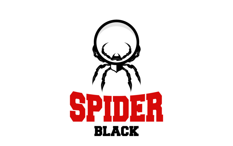 Spinnenlogo Insectendier Vector Premium V23