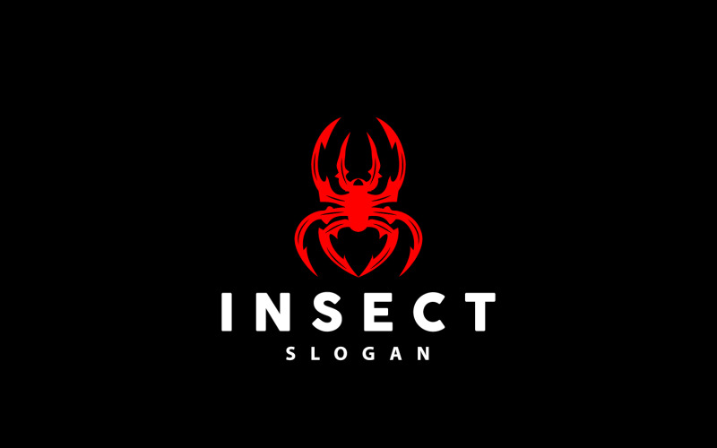 Spinnenlogo Insectendier Vector Premium V4