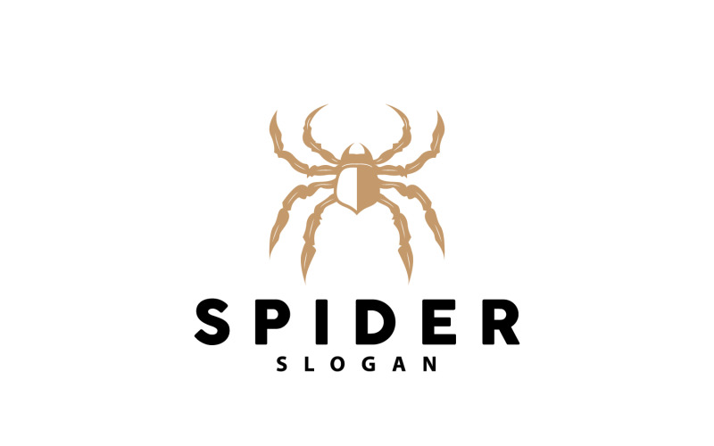 Spinnenlogo Insectendier Vector Premium V7