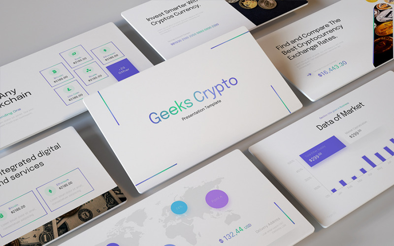 Geeks – криптовалютний шаблон Google Slides
