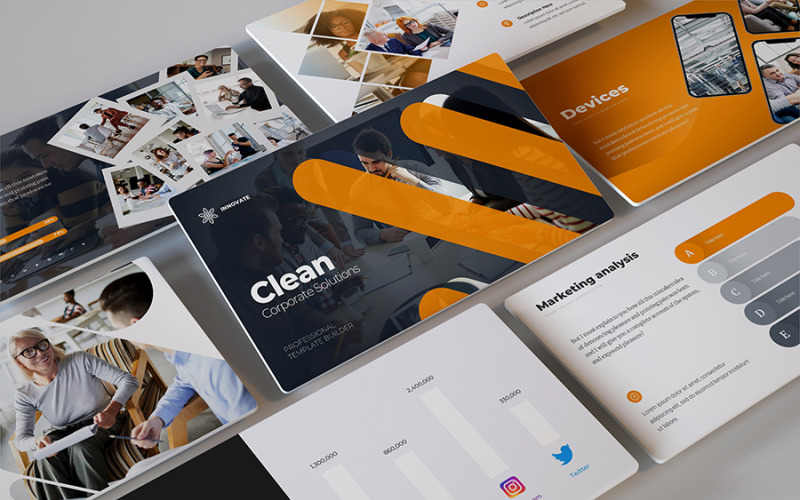 Innovate - Modello di PowerPoint per le aziende aziendali