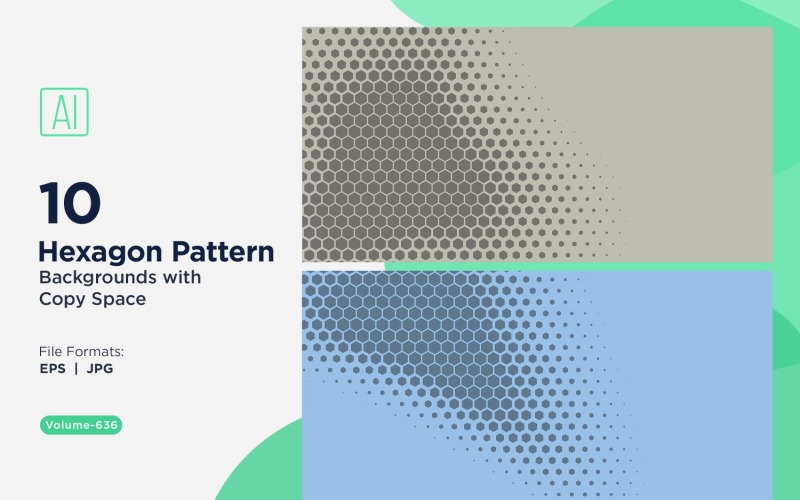 Arrière-plan à motif hexagonal dynamique pour projets créatifs 636