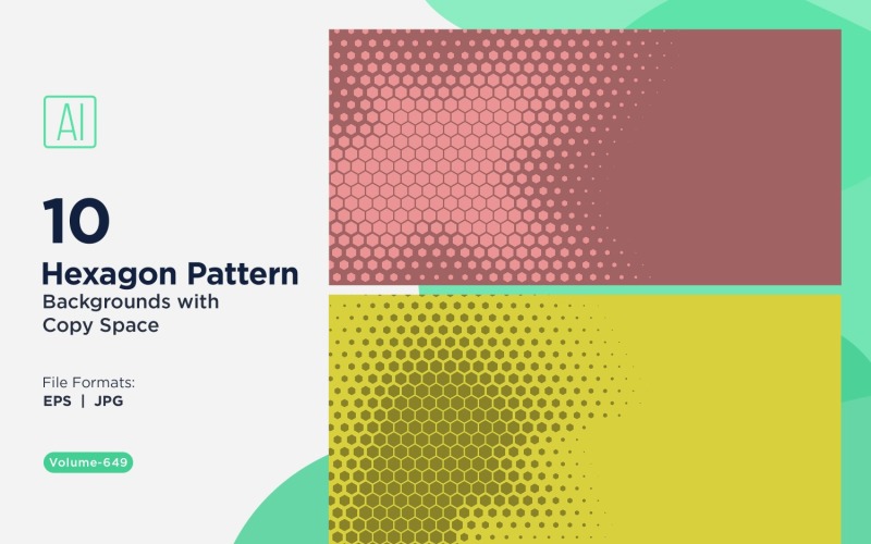 Arrière-plan à motif hexagonal dynamique pour projets créatifs 649