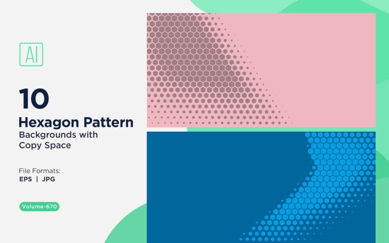 Arrière-plan à motif hexagonal dynamique pour projets créatifs 670
