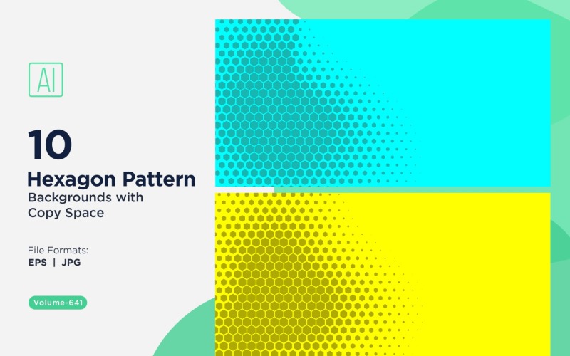 Dynamic Hexagon Pattern Background for Creative Projects 641