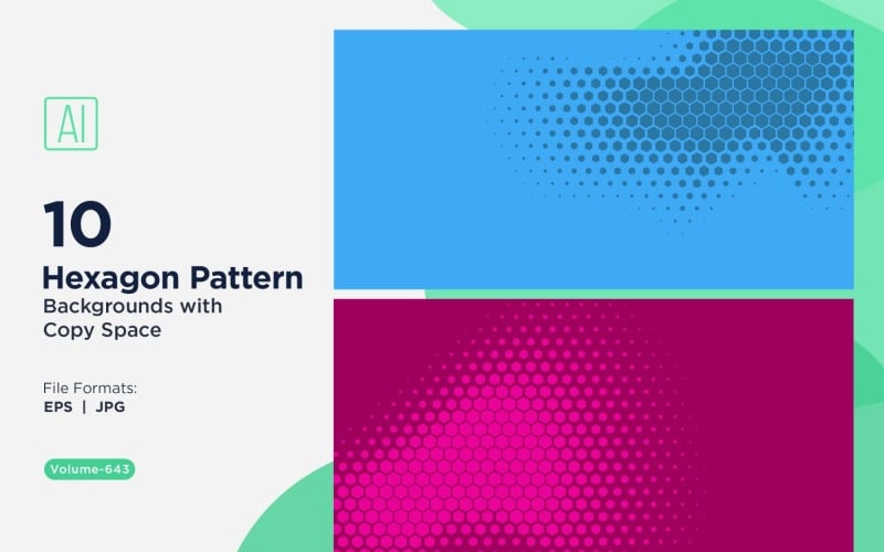 Dynamic Hexagon Pattern Background for Creative Projects 643