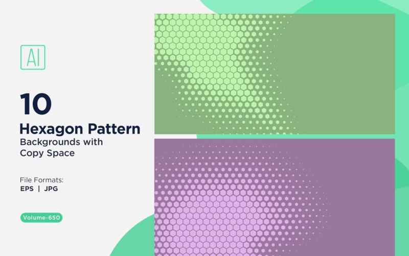 Dynamic Hexagon Pattern Background for Creative Projects 650