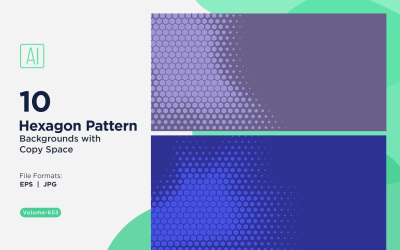 Dynamic Hexagon Pattern Background for Creative Projects 653