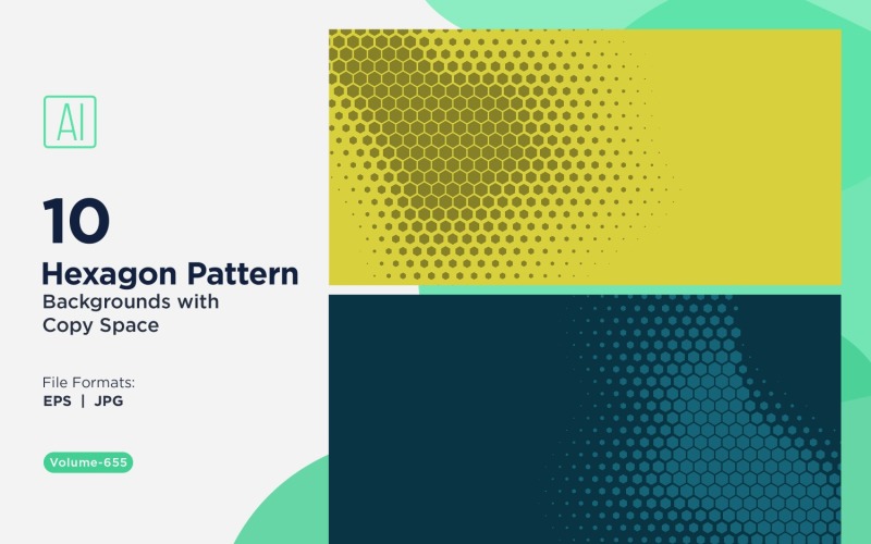 Dynamic Hexagon Pattern Background for Creative Projects 655