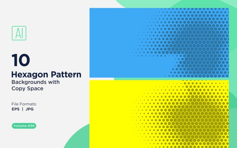 Dynamic Hexagon Pattern Background for Creative Projects 656