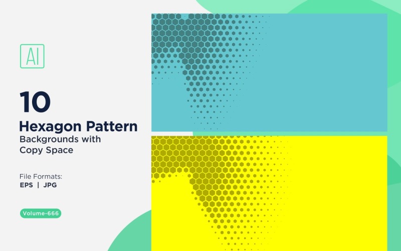 Dynamic Hexagon Pattern Background for Creative Projects 666