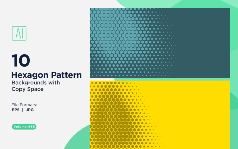 Dynamischer Sechseck-Muster-Hintergrund für kreative Projekte 658
