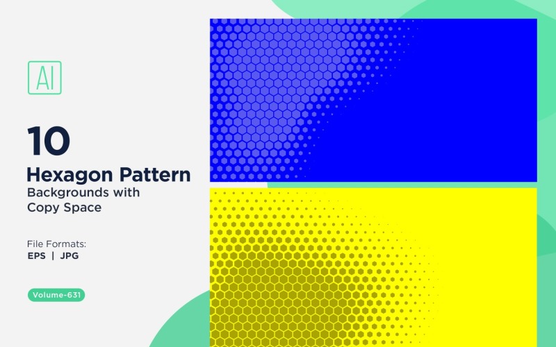 Fondo con patrón hexagonal dinámico para proyectos creativos 631