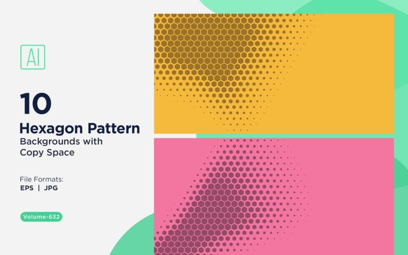 Fondo con patrón hexagonal dinámico para proyectos creativos 632